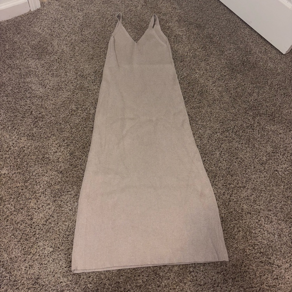 Beige Zara Maxi Dress